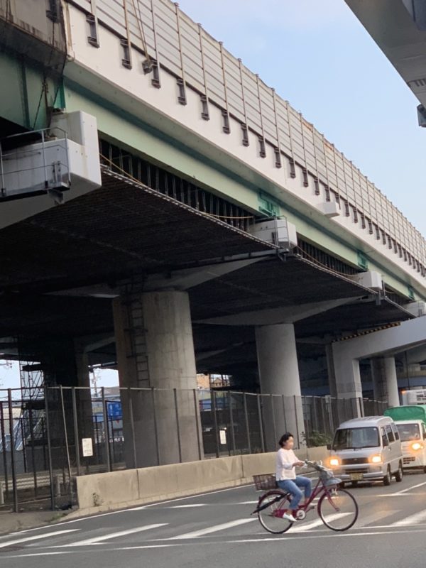 大阪府にてSKパネル吊り足場組立て・解体工事